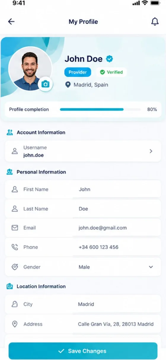 Perfil de usuario